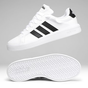 Adidas Performance - Zapatillas Mujer Lifestyle 3 Stripes Blanco Negro