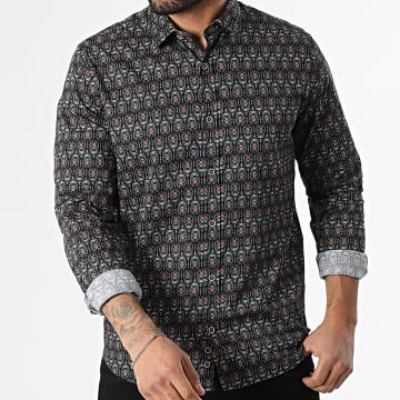 Classic Series - Camisa Manga Larga 011 Negro Multi