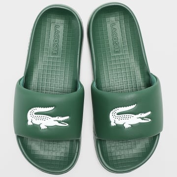 Lacoste - Claquettes Serve Slide 1.0 126 Dark Green White