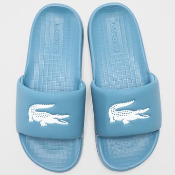 Lacoste - Claquettes Serve Slide 1.0 126 Blau Weiß
