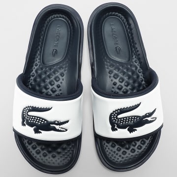 Lacoste - Chanclas Serve Slide Dual 1252 Navy White