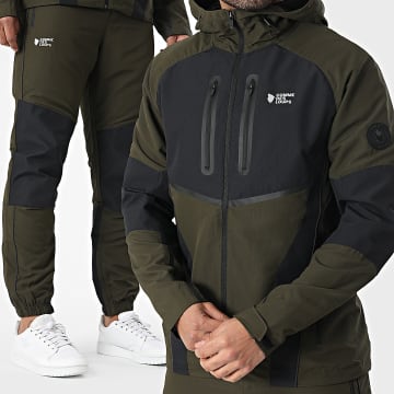 Comme Des Loups - Completo di tuta Ground Verde Kaki Nero