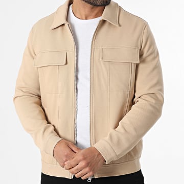 Frilivin - Chaqueta con cremallera U21 Beige
