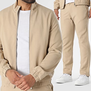 Frilivin - Tracksuit Zip Jacket And Trouser 512 Beige