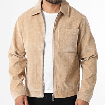 Frilivin - Jacke Reißverschluss Strukturiert 518 Beige