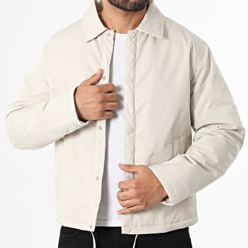 Frilivin - Chaqueta abotonada B23 Beige Claro