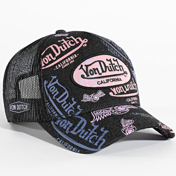 Von Dutch - Gorra Trucker Cafe Negro Multi