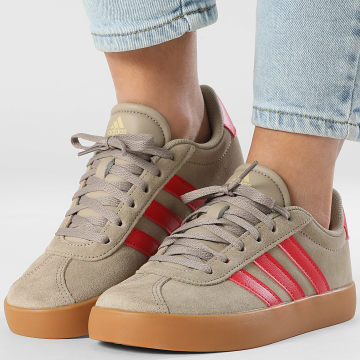 Adidas Sportswear - Sneakers Woman VL Court 3.0 K IH3948 White Cargo Pure Ruby Gold Metallic