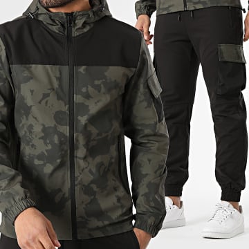 Classic Series - Completo 021 Nero Verde Kaki Camouflage