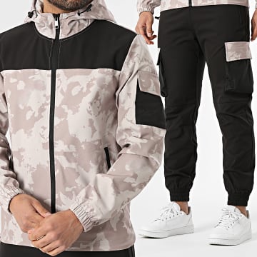 Classic Series - Co-ord Set Trainingspak 021 Zwart Beige Camouflage