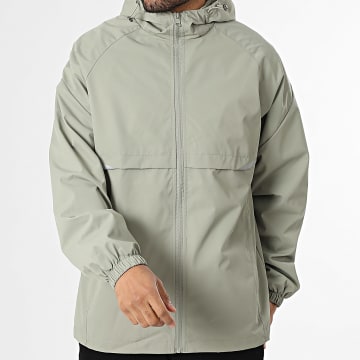 Classic Series - Giacca con cappuccio con zip P58 Verde Kaki Chiaro