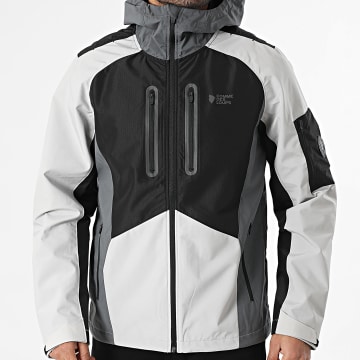 Comme Des Loups - Zip Hood Jacket Utah Black Grey Reflective