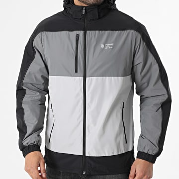 Comme Des Loups - Coupe-Vent Actarus Noir Gris Réfléchissant