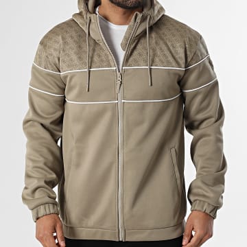 Guess - Hoodie Zipped Hood Z6RQ13-KD472 Taupe