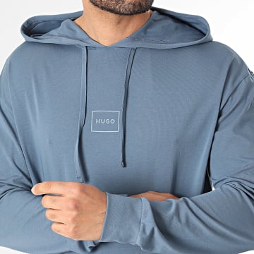 HUGO - Camiseta de manga larga con capucha Laze 50525244 Azul