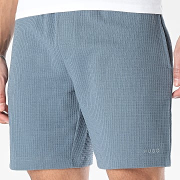 HUGO - Short Jogging Waffle Austin 50532023 Bleu Foncé