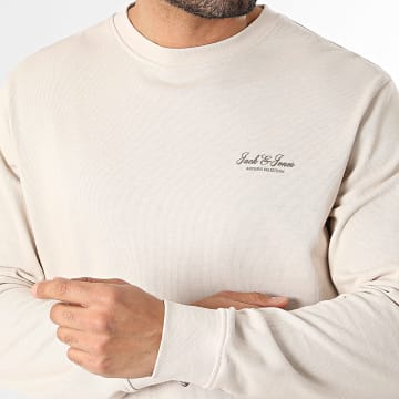 Jack And Jones - Sweat Crewneck Archive Graphic Beige