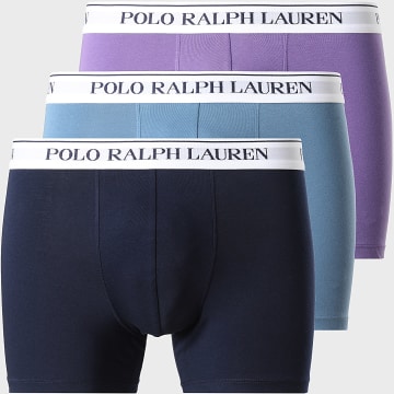 Polo Ralph Lauren - Pack aus 3 Boxers Blau Violett Marineblau