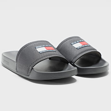 Tommy Jeans - Claquettes Pool Slide 1673 Washed Black