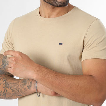 Tommy Jeans - Tee Shirt Slim Jersey 4411 Beige