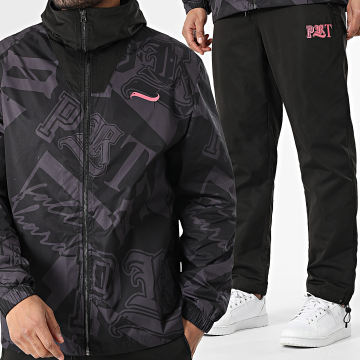 PRT - Completo di tuta Ultra Nero Grigio Antracite Rosso