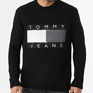 Tommy Jeans - Pull Flag Bearer 2860 Noir