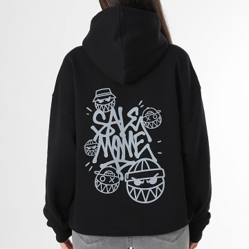 Sale Môme Paris - Sudadera con capucha Relaxed Mujer Street Boyz Negro Gris