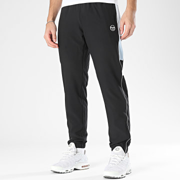 Sergio Tacchini - Pantalon Jogging Caspio 41433 Noir Bleu Clair Blanc