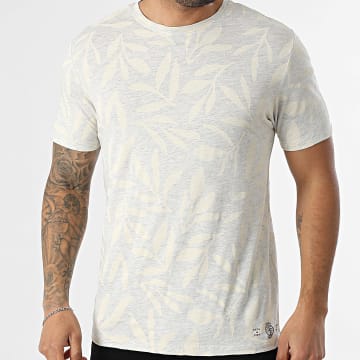 Teddy Smith - T-Shirt Areski 11017811D Grijs Gemêleerd Geel