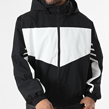 Uniplay - Chaqueta Capucha Cremallera 018 Negro Blanco