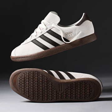 Adidas Originals - Zapatillas Stadt KI1413 Blanco Nube Marrón Oscuro Goma 5
