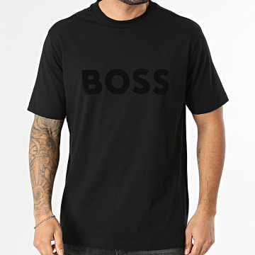 BOSS - Camiseta oversize Logo icónico 50553636 Negro