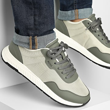 BOSS - Zapatillas Titanium Runner 50536481 Verde Abierto