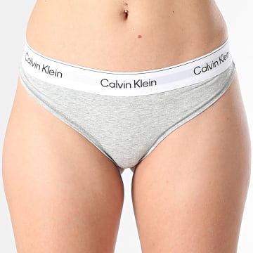 Calvin Klein - String Mulher Thong 8518 Cinza Mescla