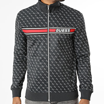 Guess - Jacket Zipped Z2BQ06-K1722 Black White Red