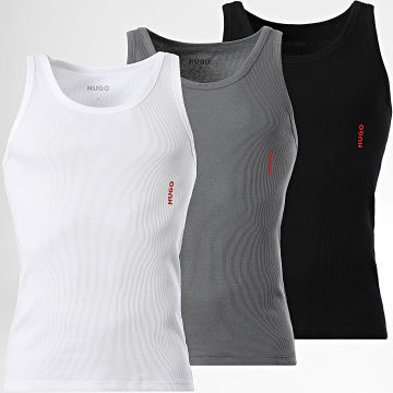 HUGO - Pack de 3 Camisolas com Capuz 50545681 Branco Cinza Preto