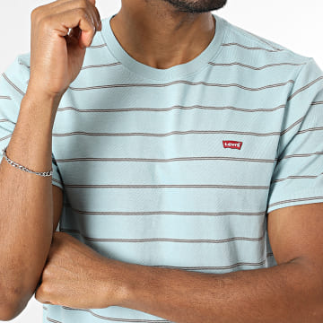 Levi's - T-Shirt a righe A3117 Blu Chiaro