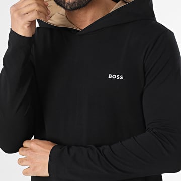 BOSS - Camiseta con capucha y mangas largas Mix And Match 50515306 Negro