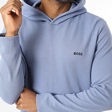 BOSS - Sudadera con Capucha Waffle 50535885 Azul Claro