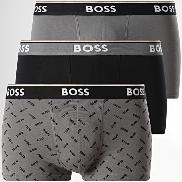 BOSS - Set van 3 Boxers 50554443 Zwart Grijs Antraciet