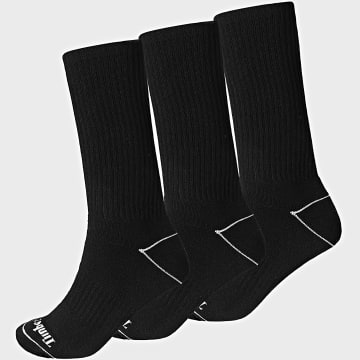 Timberland - Pack van 3 pares sokken Cushioned Crew Socks A6BBB Zwart Wit