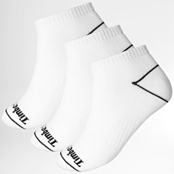 Timberland - Pack van 3 pares sokken Cushioned No Show Socks A6BA3 Wit Zwart