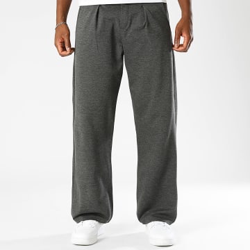 LBO - Calça Social Larga com Pregas 2480 Cinza Mescla