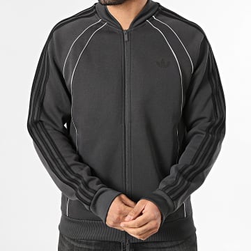 Adidas Originals - Veste Zippée A Bandes SST 2.0 KD5836 Gris Anthracite