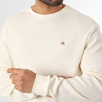 Calvin Klein - Sweat Crewneck Waffle EM217 Beige Clair