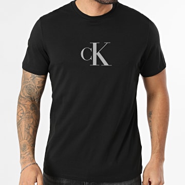 Calvin Klein - Tee Shirt 30s Distress Monogram Graphic RF853 Noir