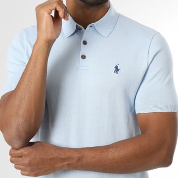Polo Ralph Lauren - Polo Manches Courtes Original Player Bleu Clair