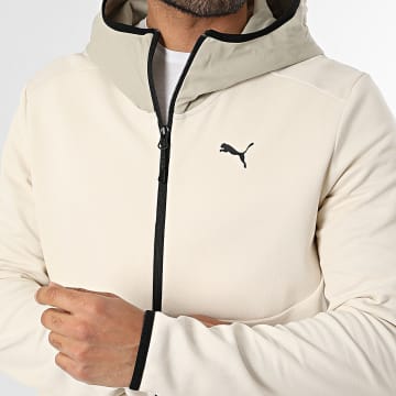 Puma - Giacca con cappuccio con zip Pumatech 692185 Beige Verde Kaki Chiaro