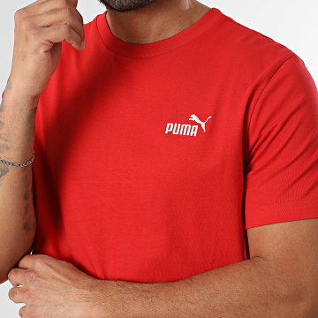 Puma - T-Shirt Essential Small Logo 682534 Rosso