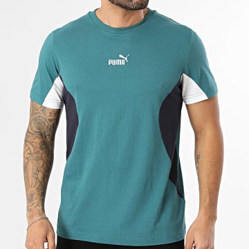 Puma - T-Shirt Essential Block 691698 Blu Petrolio